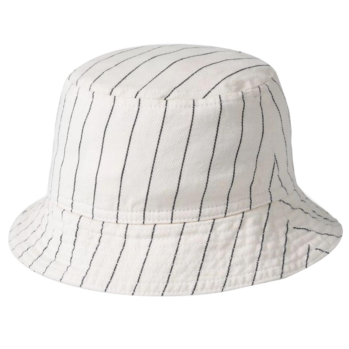 Hendry Bucket Hat Seaton Stripe, Wax / Dark Navy - Cappello da Pescatoe Bianco I034792.2RM02  CARHARTT WIP 
