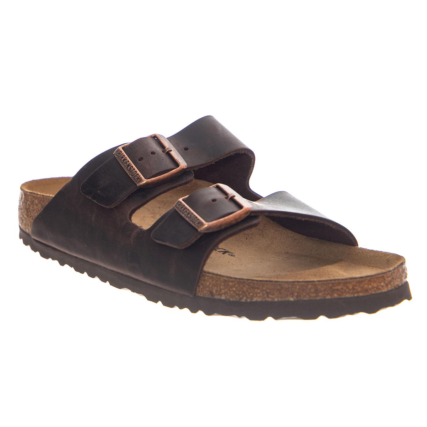 Arizona Oiled Leather Narrow Fit Habana - Sandali Uomo Marroni 052533 HBN BIRKENSTOCK 