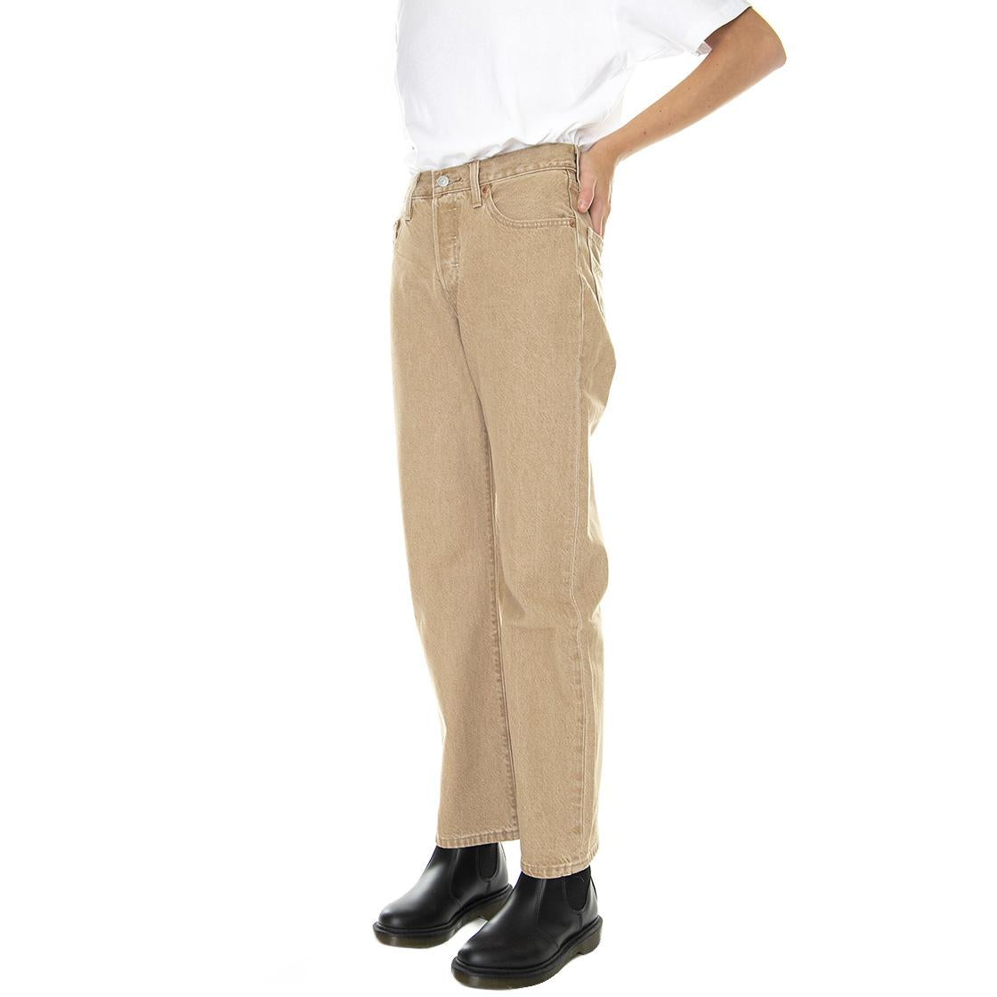 90'S 501 Z3079 Brown Stonewash - Pantaloni Denim Jeans Donna Marroni A1959-0007  LEVIS 