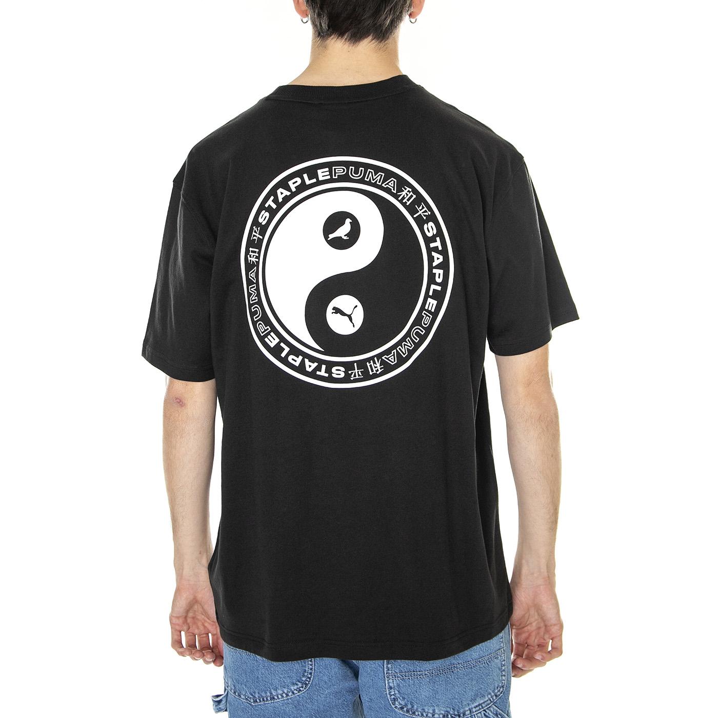 M' PUMA x STAPLE Tee PUMA Black - Maglietta Girocollo Uomo Nera 539824-01  PUMA 