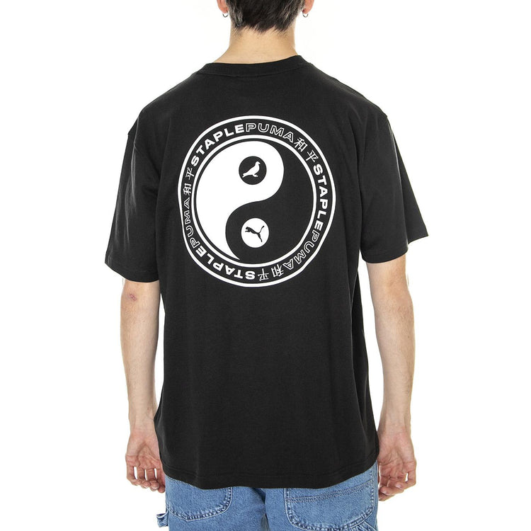 M' PUMA x STAPLE Tee PUMA Black - Maglietta Girocollo Uomo Nera 539824-01  PUMA 