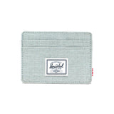 Charlie Cardholder Iceberg Green Crosshatch - Green Cardholder HERSCHEL ACCESSORIES