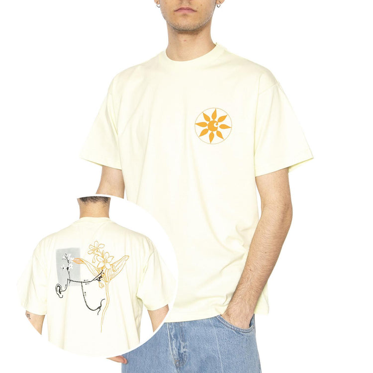 S/S Senses T-Shirt Air Green - Maglietta Girocollo Uomo Verde I034771.2P6XX  CARHARTT WIP 