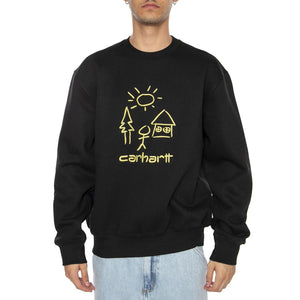 Masterpiece Sweat Black / Fandoghi - Felpa Uomo Nera I035199.33NXX  CARHARTT WIP 