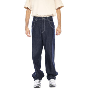Baggy T. Denim Blue Lav Ecowash - Pantaloni Uomo Blu R.BIANCO-L-DNMB-001 . BLUESKIN 
