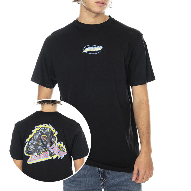  Cosmic Cat Strip Black  SANTA CRUZ 