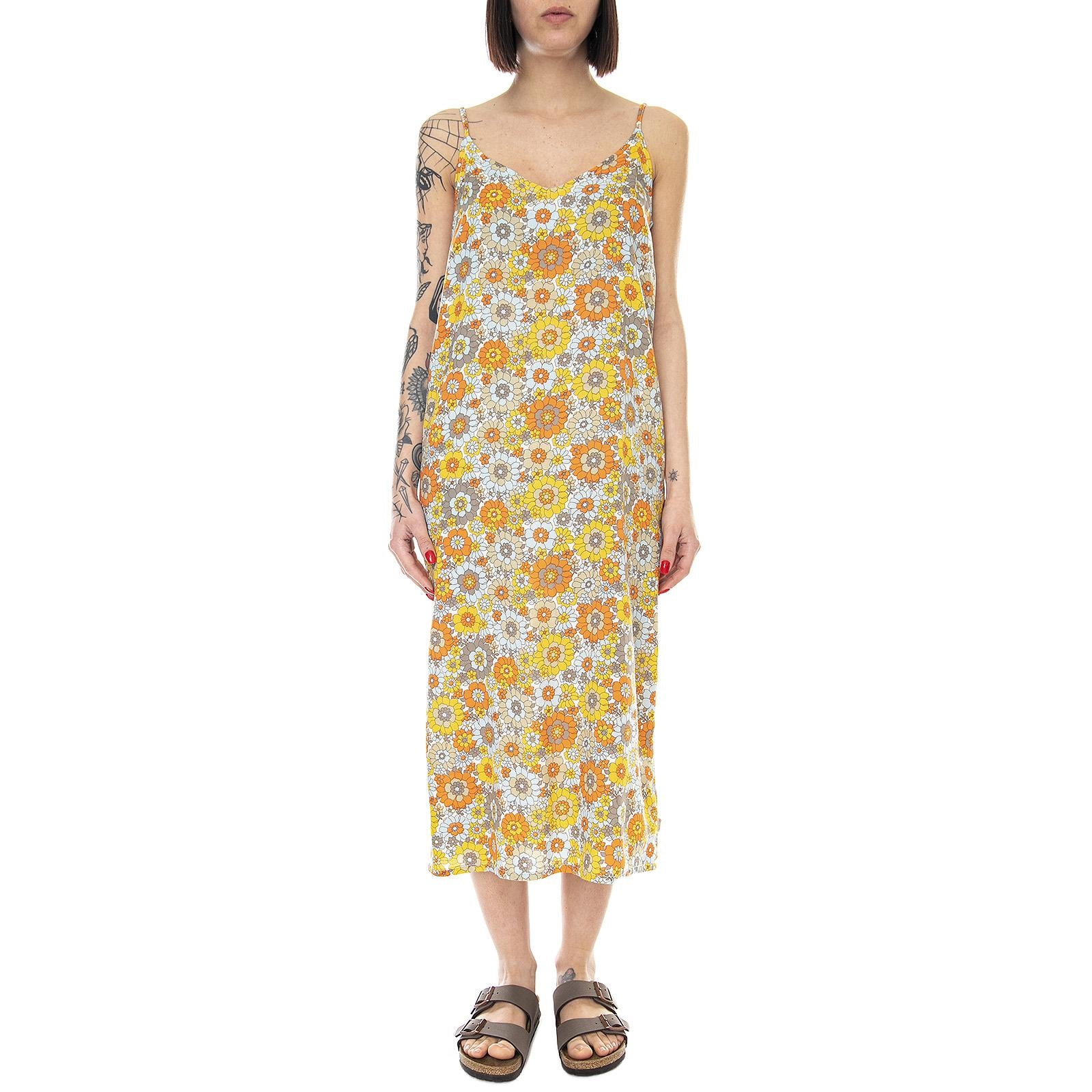 Womens Night Fever Midi Dress - Mod Floral - Abito Donna Multicolore 01232-MDFLR . BRIXTON 