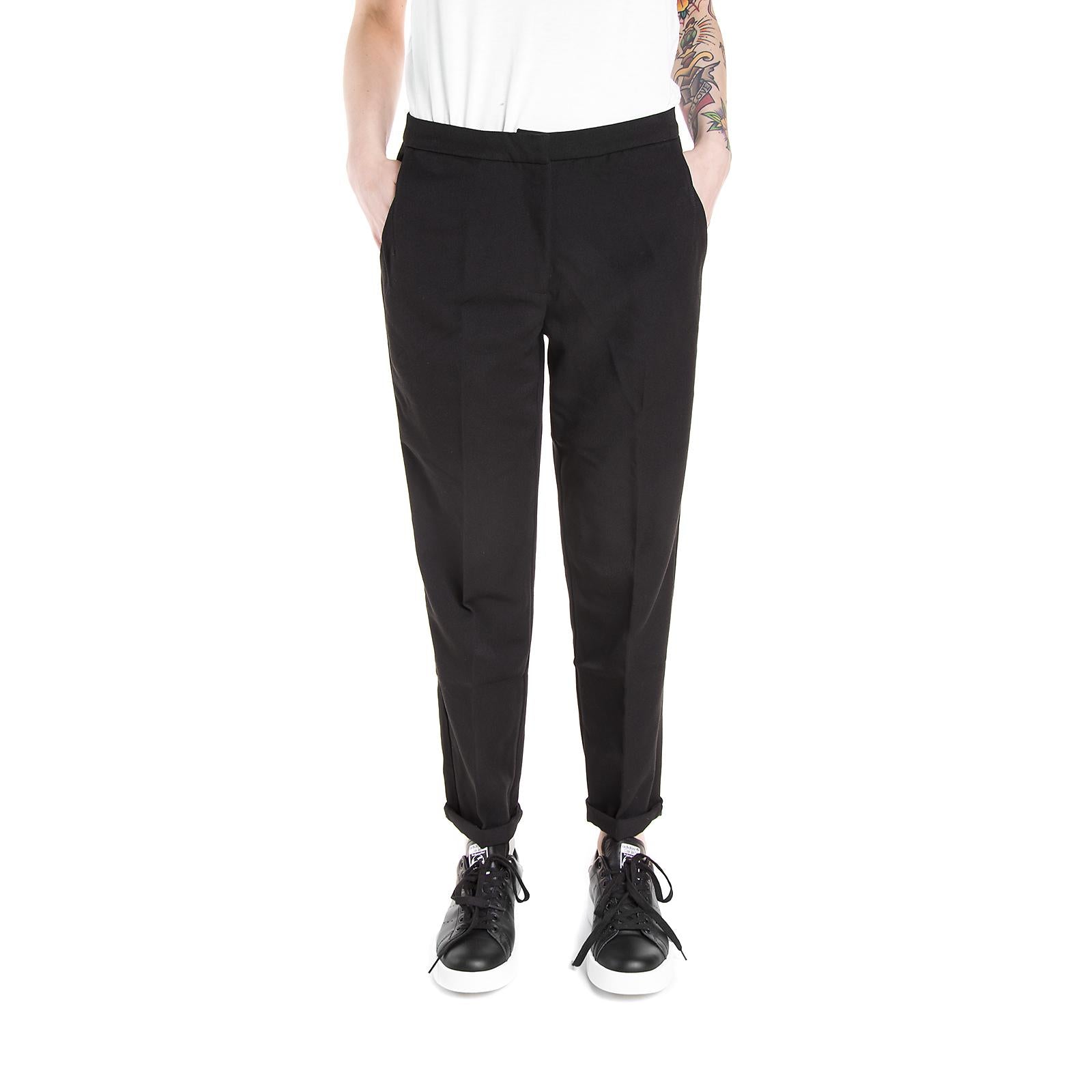 Wm Halle Pants - Black - Pantaloni Chino Donna Neri 6170e54-999 . MINIMUM 