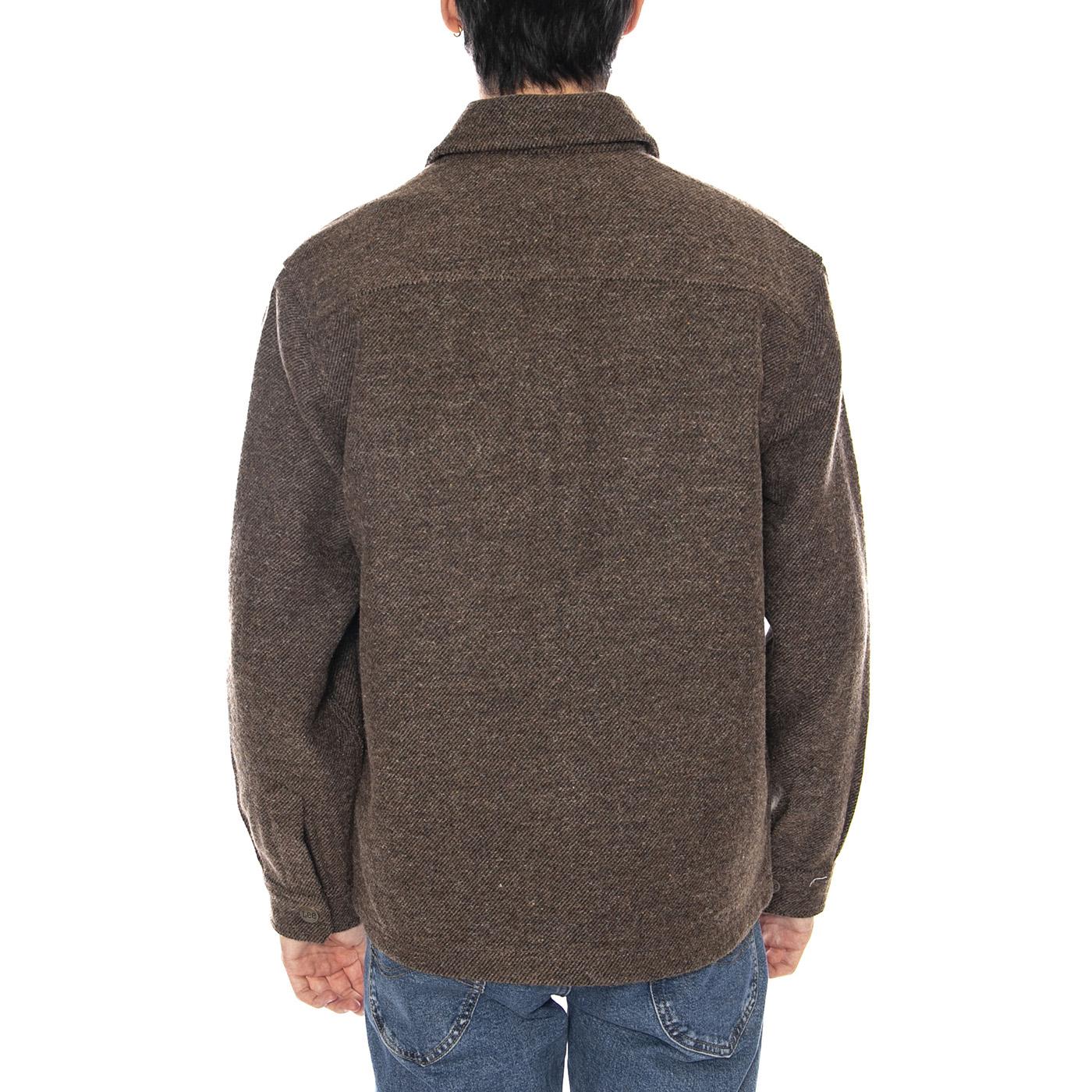 Overshirt Brwon Jaspe - Giacca Sovracanicia Uomo Marrone 112371313  LEE 