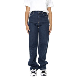 Og Raw Denim Wide Leg Pants Dark Blue - Pantaloni Denim Jeans Donna Blu KRCKW213-022-1  KARL KANI 