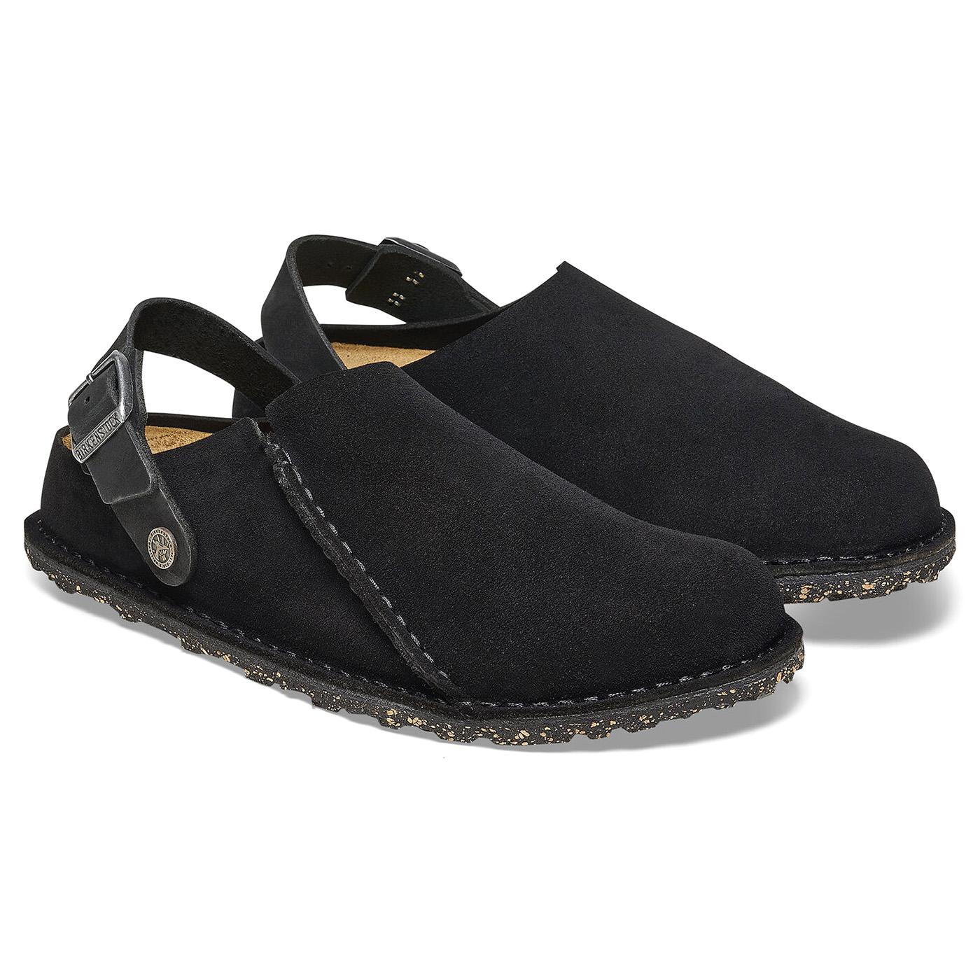 W' Lutry Premium Black, Suede Leather Sandals - Sandali Donna Neri 1025356  BIRKENSTOCK 