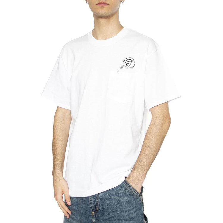 In The Pocket - Maglietta Girocollo Uomo Bianca TS01723-WHITE  HUF 