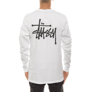 BASIC STUSSY LS TEE WHITE 1994003-WHITE  STUSSY 