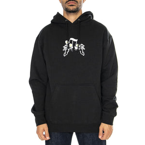 Song P/O Hoodie Black - Felpa Girocollo Uomo Nera PF00681-BLACK  HUF 
