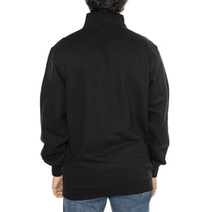 Funnel Chad Black - Felpa Mezzocollo Uomo Nera FUNNEL CHAD - BLACK  WASTED PARIS 