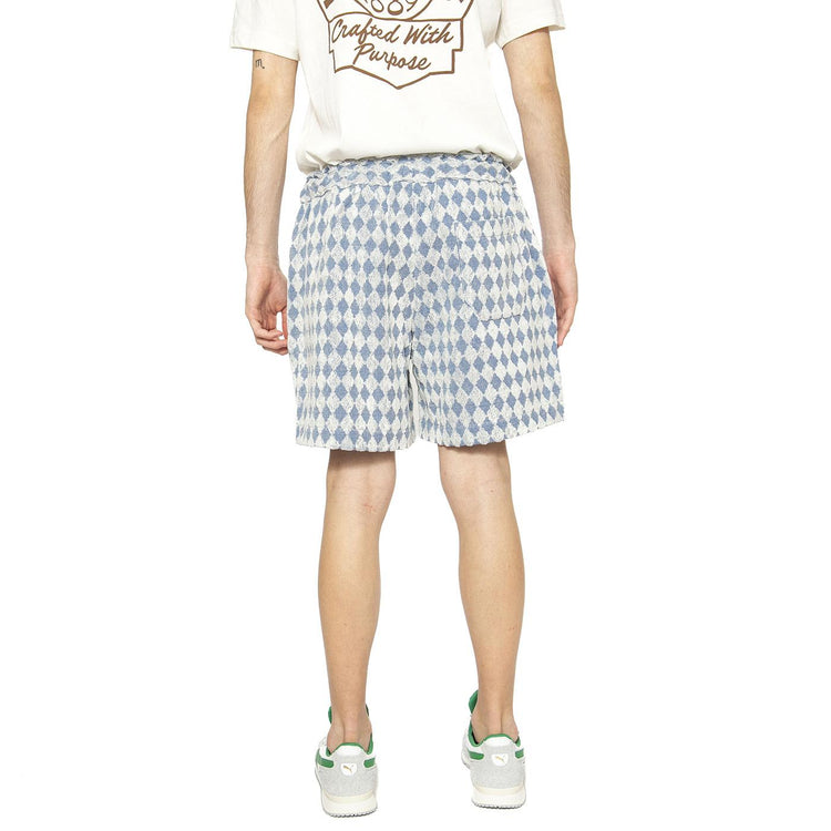Navy Diamond Terry Shorts - Bermuda Uomo Multicolore 5003-22-5003-22  OAS 