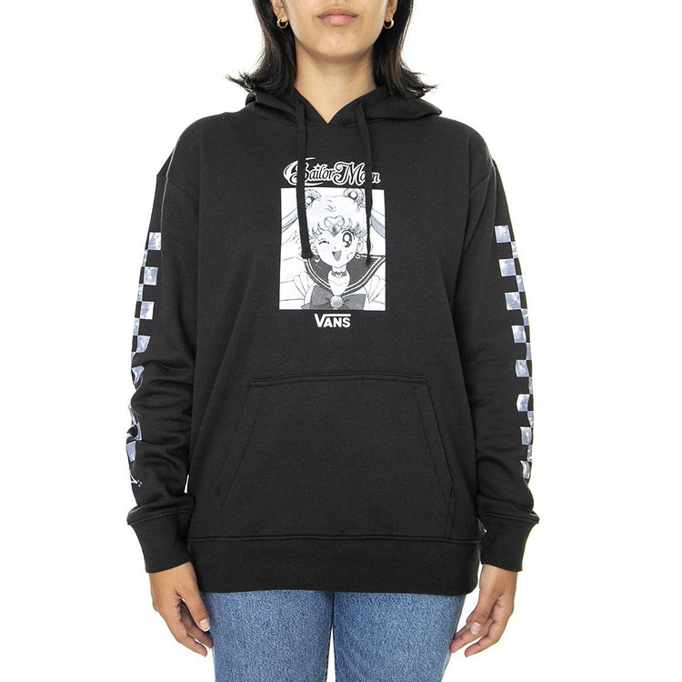 Lizzie x Siolor Moon PrGr Sail Black - Felpa con Cappuccio Donna Nera VN0A7YSHBLK1  VANS 