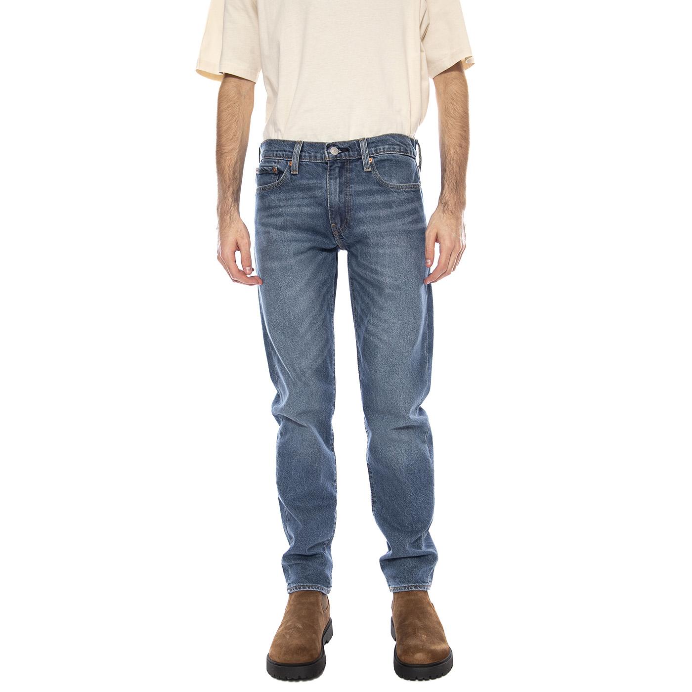 502 Taper Almost Warm -- Pantaloni Uomo Med Indigo Blu 29507-1464 . LEVIS 