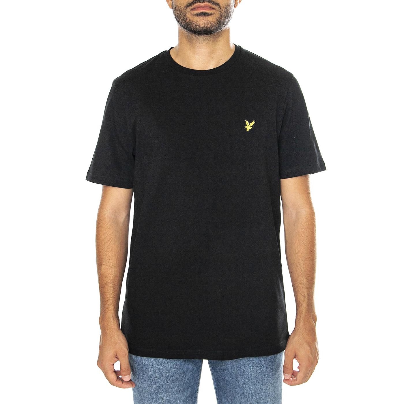 Pique T-Shirt Jet Black - Maglietta Girocollo Uomo Nera TS2103V-Z865  LYLE & SCOTT 