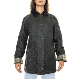 Beadnell Wax Jacket Sage - Giacca Invernale Donna Verde FW22-LWX0667-SG91  BARBOUR 