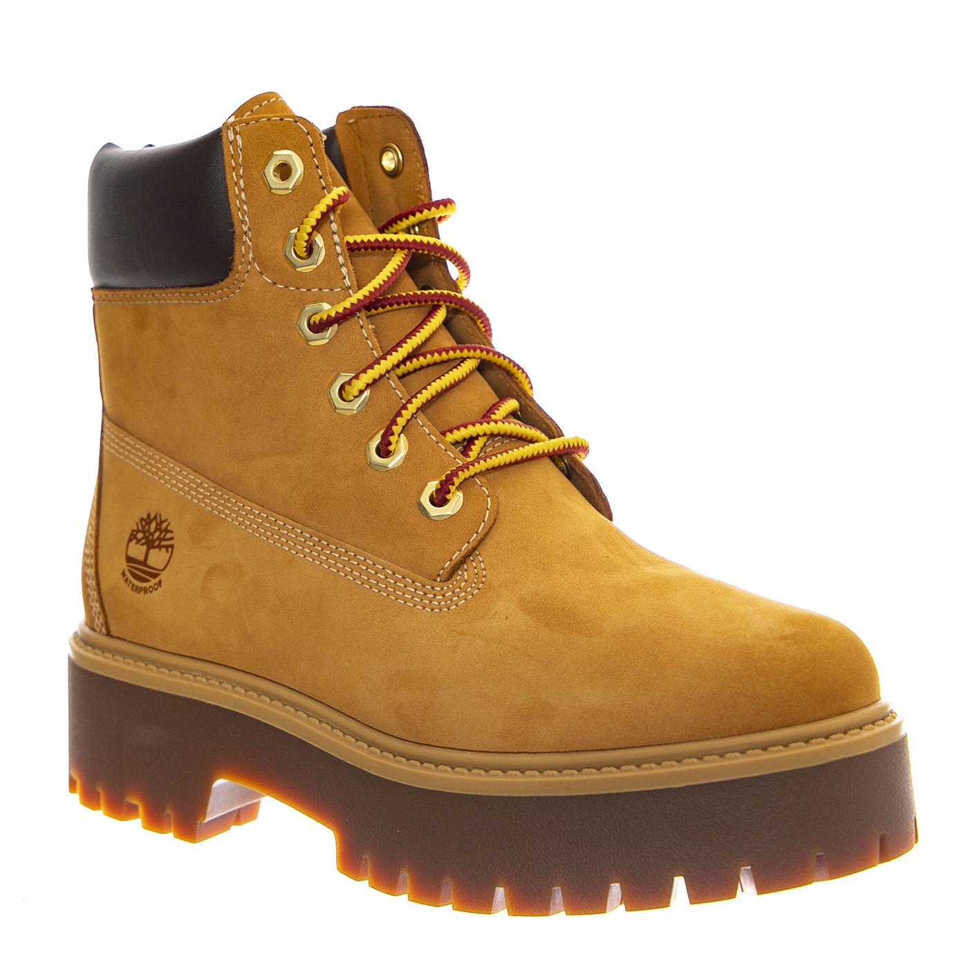 Stone Street 6 Inch Lace Up Waterproof Boot Wheat - Scarpe Profilo Alto Donna Marroni TB1A5RJD2311 . TIMBERLAND 
