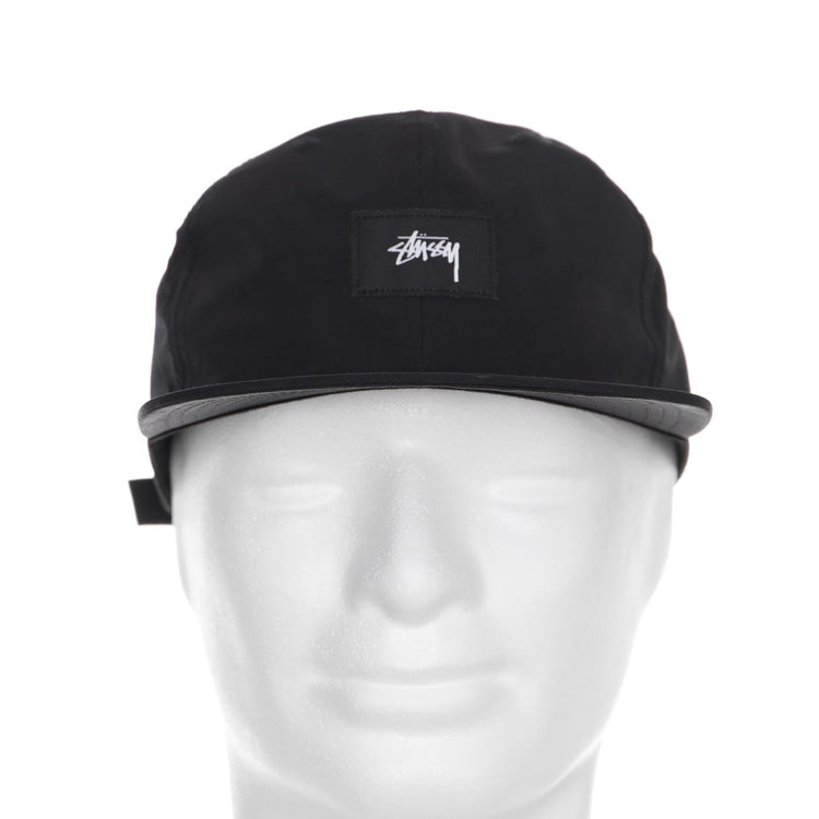 STOCK LABEL STRAPBACK CAP BLACK 131771-BLACK  STUSSY 