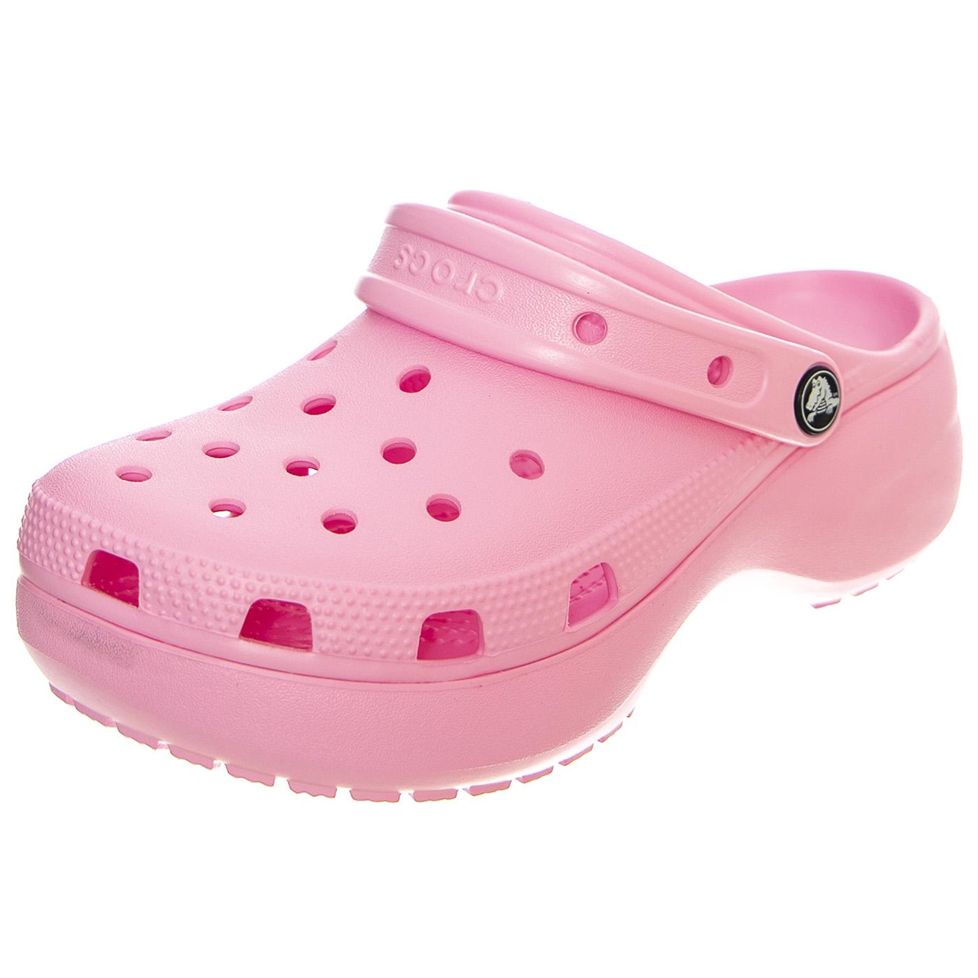 W' Classic Platform Clog W FLGO - Sandali Donna Rosa CR.206750-FLGO  CROCS 