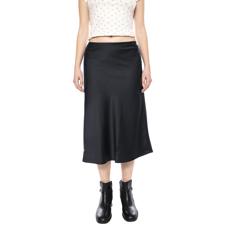 Ariel Midi Slip Skirt - Anthracite Night - Gonna Lunga Nera 0060P 0000 LEVIS 