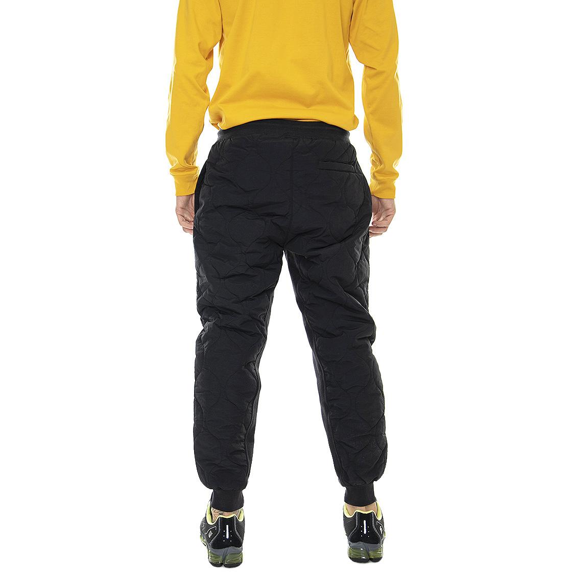 Mens Small Signature Quilted Black Jogging Pants KRCKU213-019-1  KARL KANI 