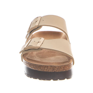 Arizona Platform Vegan Birko Flor Narrow Fit Sandcastle - Sandali Donna Beige 1031261 SDL BIRKENSTOCK 