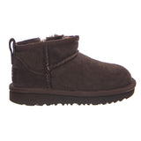 UGG Classic Ultra Mini Burnt Cedar - Brown Suede Boys'/Girls' Shoes