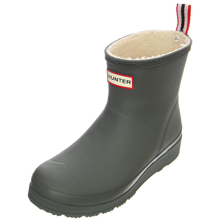 Play Short Sherpa Boot Urban Grey - Stivali Profilo alla Caviglia Donna Grigi HUSWFS2235RMA-UBY  HUNTER 