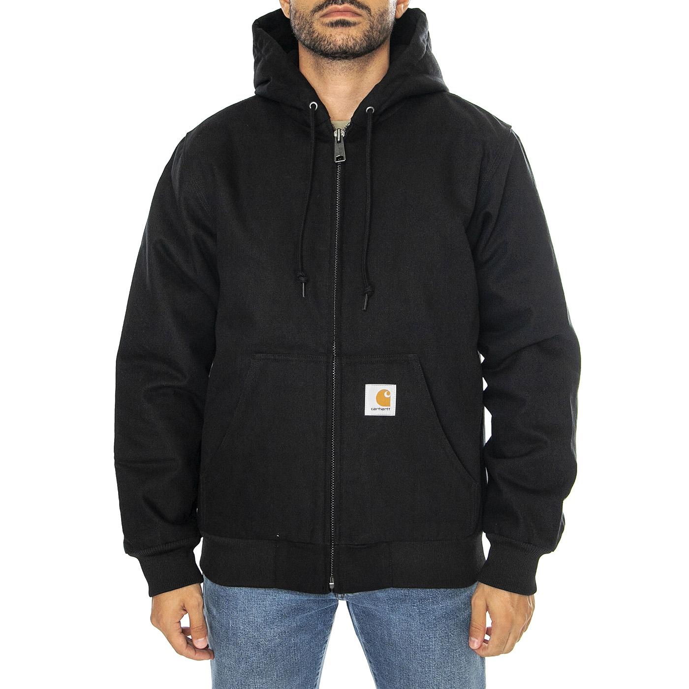 Active Jacket Black /rigid - Giacca con Cappuccio Uomo Nera I023083.8901  CARHARTT WIP 