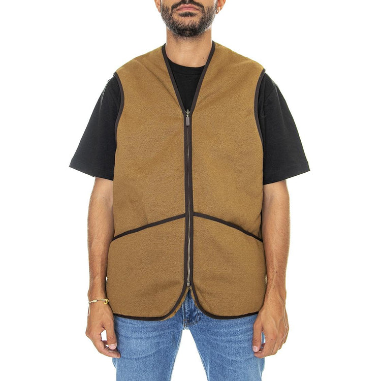 Pile Waistcoat Zip In Liner Brown - Giacca Invernale Smanicata Uomo Marrone 222MMLI0004-BR31  BARBOUR 