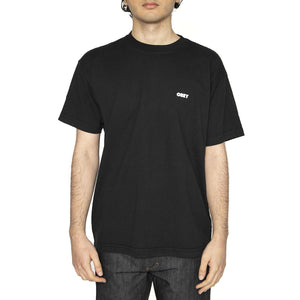 Obey Bold 3 Tee - Maglietta Girocollo Uomo Nera 166912888-JET  OBEY 