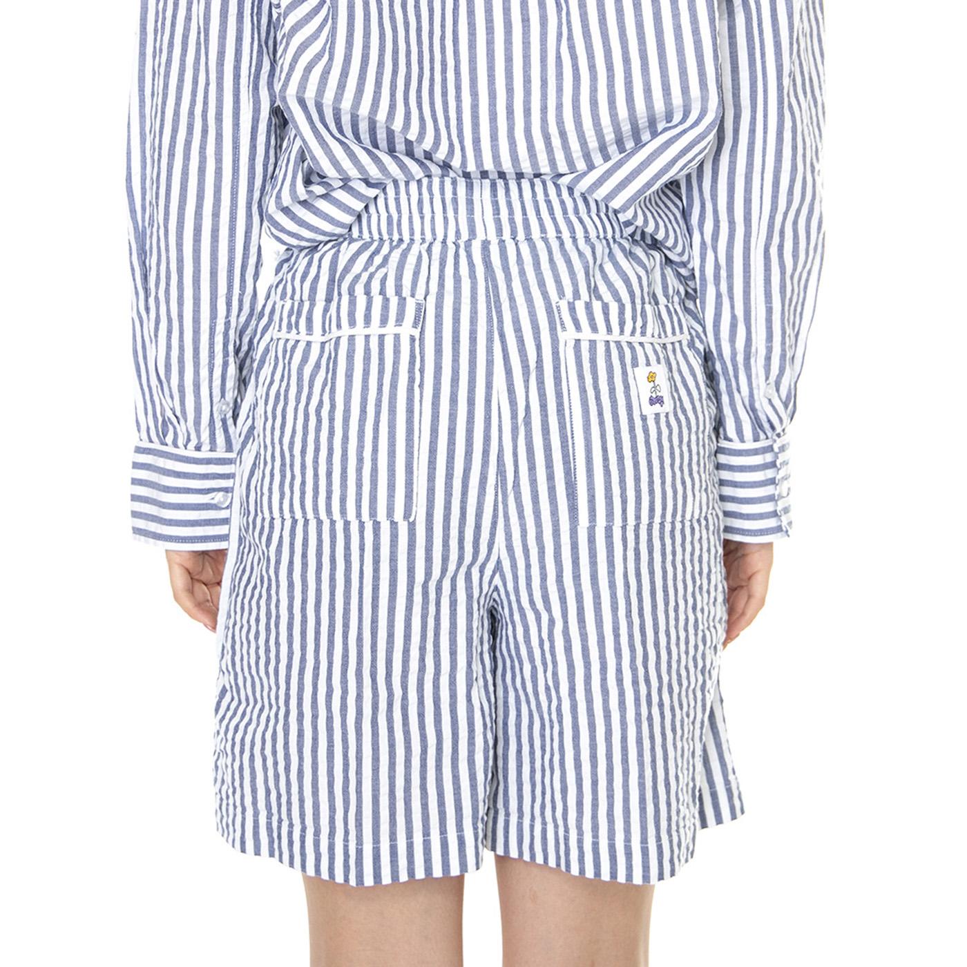 W' Elena Short SS Matching Sets Light Blue Multi - Bermuda Donna Blu / Multicolore 272120095-LBL  OBEY 