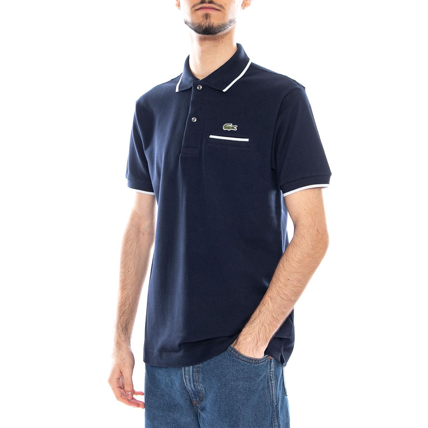 Maglietta M/C - Polo Lacoste con Logo Uomo Blu PH9838 HHW LACOSTE 