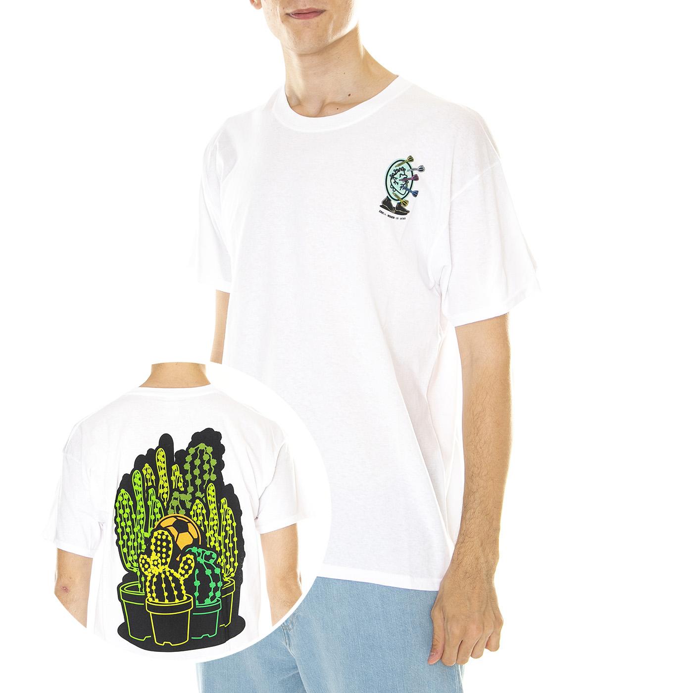 M' Erk14 For London 02 White - Maglietta Girocollo Uomo Bianca ERK14-02  LONDON STORE 