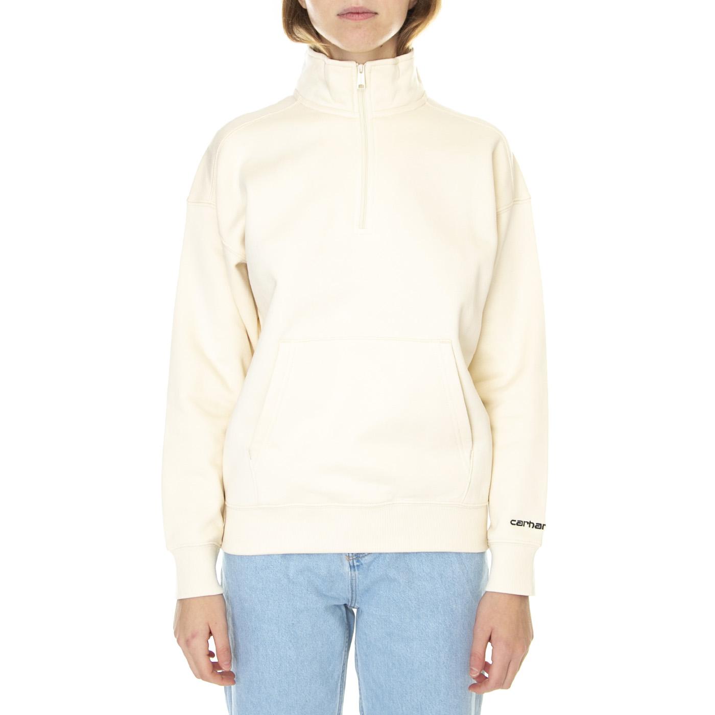 W' Ontario Highneck Sweatshirt Calico / Black - Felpa Collo Alto Donna Beige I030963-10JXX  CARHARTT WIP 