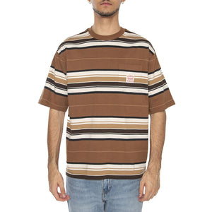 SS Workwear Tee Wild Frontier Printed ST Brown - Maglietta Girocollo Uomo Multicolore A5850-0019 . LEVIS 
