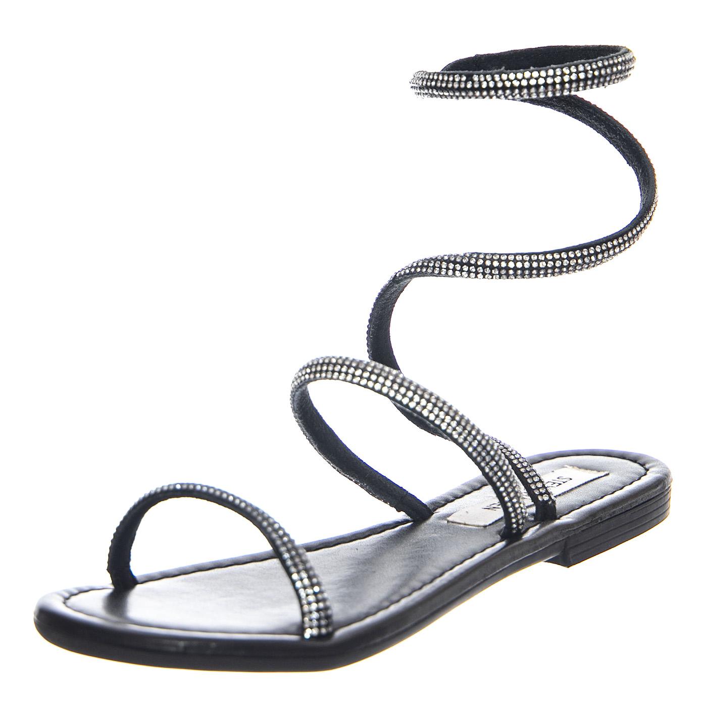 Sociable Black / Silver - Sandali Donna Argento SMSSOCIABLE-BLKSIL  STEVE MADDEN 