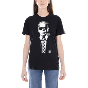 W Boyfriend Vans X Karl Lagerfeld - Black - Maglietta Girocollo Donna Nera VA3D84BLK  VANS 