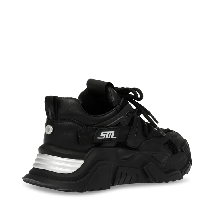 Kingdom Black / Silver - Scarpe Stringate Profilo Basso Donna Nere SMPKINGDOM-915  STEVE MADDEN 