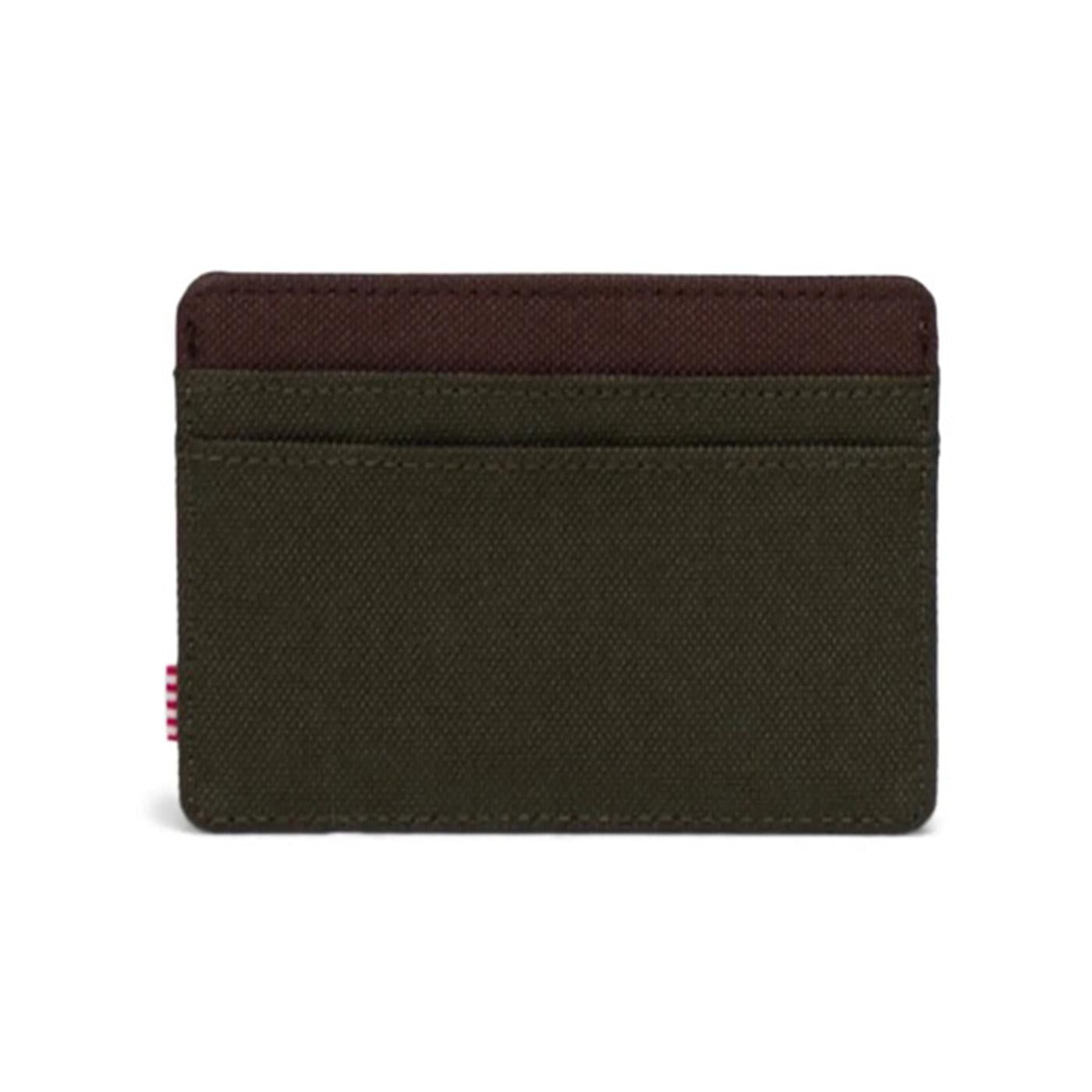 Charlie Cardholder Ivy Green / Chicory Coffee - Portacarte Verde 30065-04488-OS  HERSCHEL 