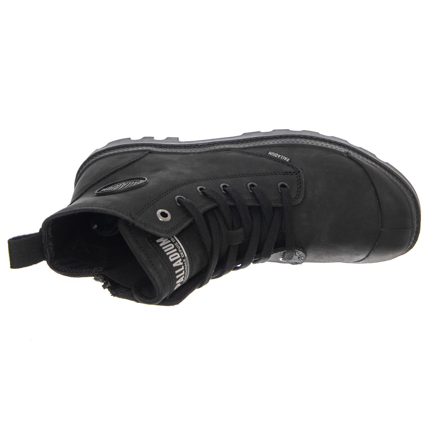 W' Pampa Hi Zip Black Shoes - Stivaletti alla Caviglia Uomo Neri PA-06442-008-M  PALLADIUM 