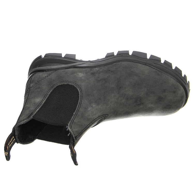 2238 Rustic Black Leather Rustic Black & Black - Stivaletti Profilo alla Caviglia Uomo Grigi 2238 RUSTIC BLACK LEATHER-FW22  BLUNDSTONE 