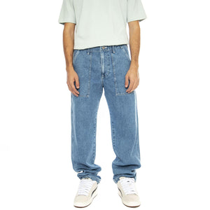 Work Pant Blue - Pantaloni Denim Jeans Uomo Blu I032822.01.X1.  EDWIN 