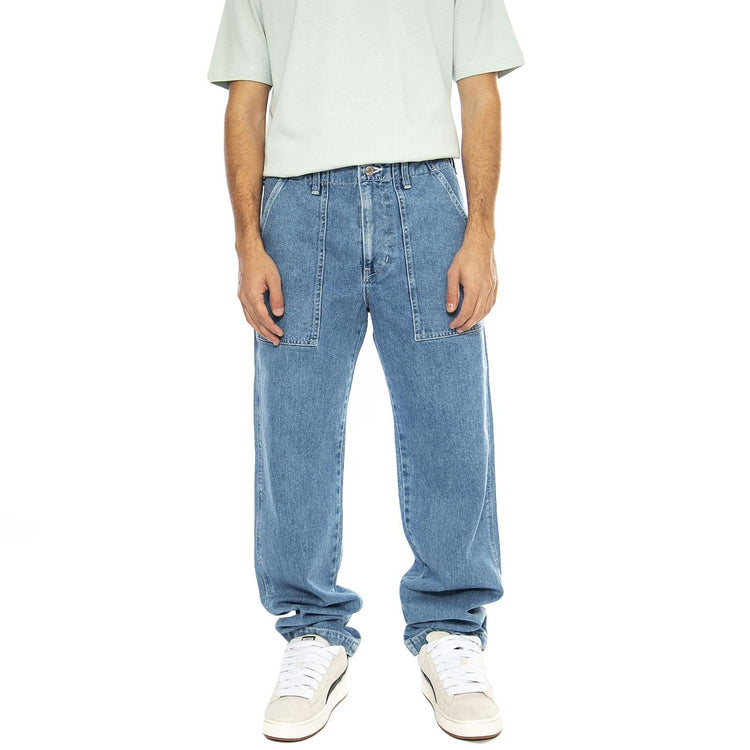 Work Pant Blue - Pantaloni Denim Jeans Uomo Blu I032822.01.X1.  EDWIN 