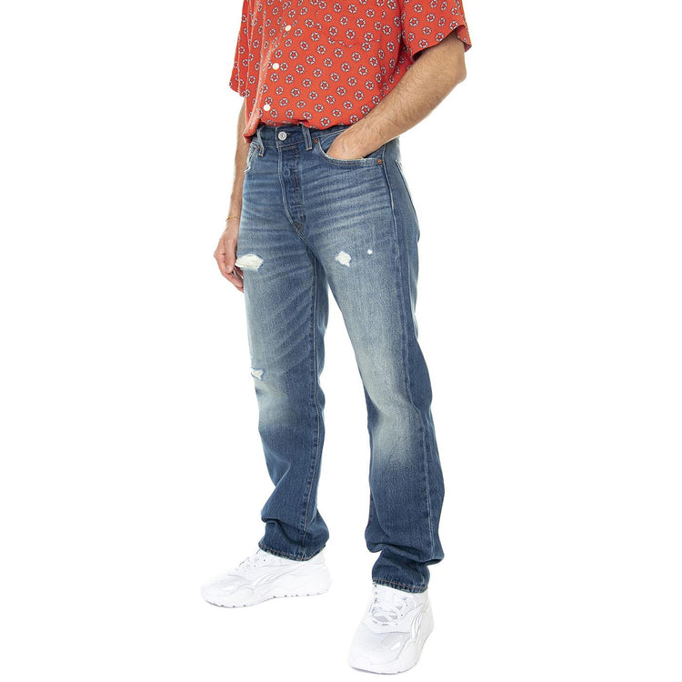 501 Levi's Original 1978 Richie Dx Med Indigo Worn In - Pantaloni Denim Jeans Uomo Blu 00501-3383 . LEVIS 