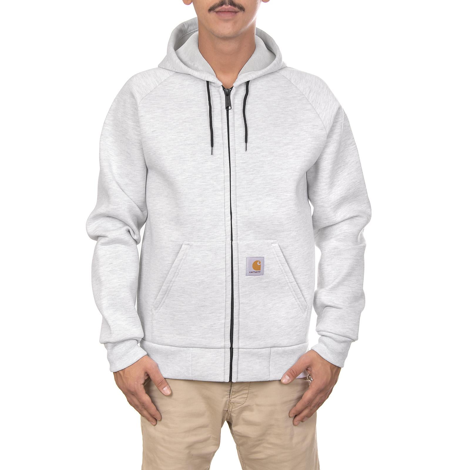 Car-Lux Hooded Jacket - Ash Heather / Grey - Giacca Invernale Uomo Grigia I018044.03-482.05  CARHARTT WIP 